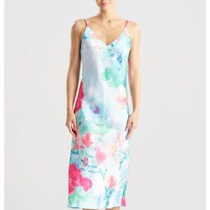 Natori Multicolor Floral slip dress